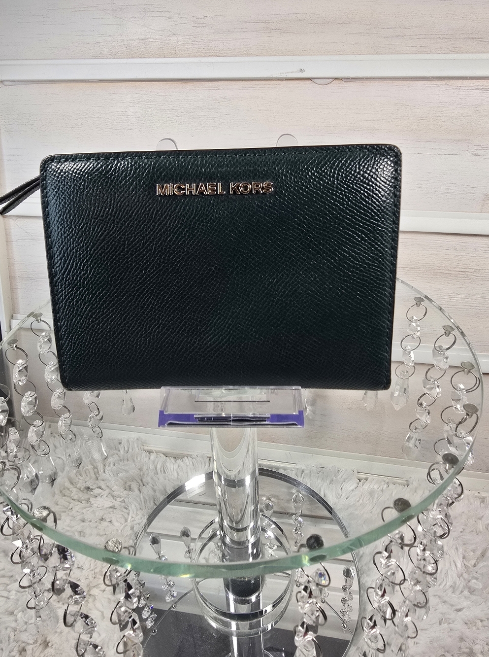Michael Kors Hunter green Leather Wallet